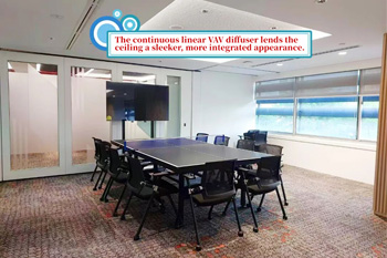 Enhancing Ceiling Aesthetics with Royal Service Continuous Linear VAV Diffuser Solution